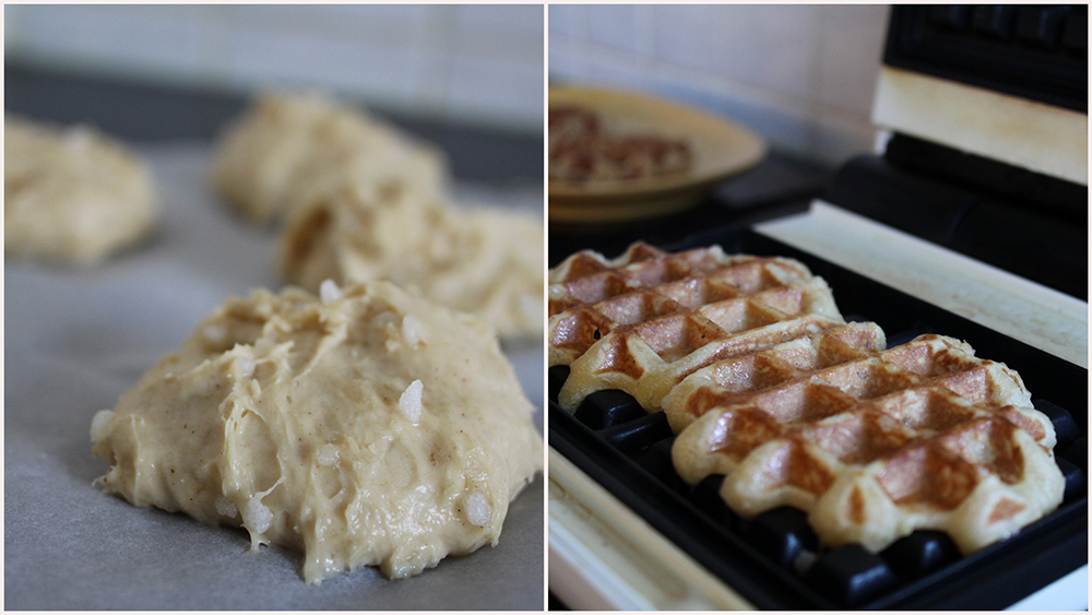 préparation gaufres liégeoises