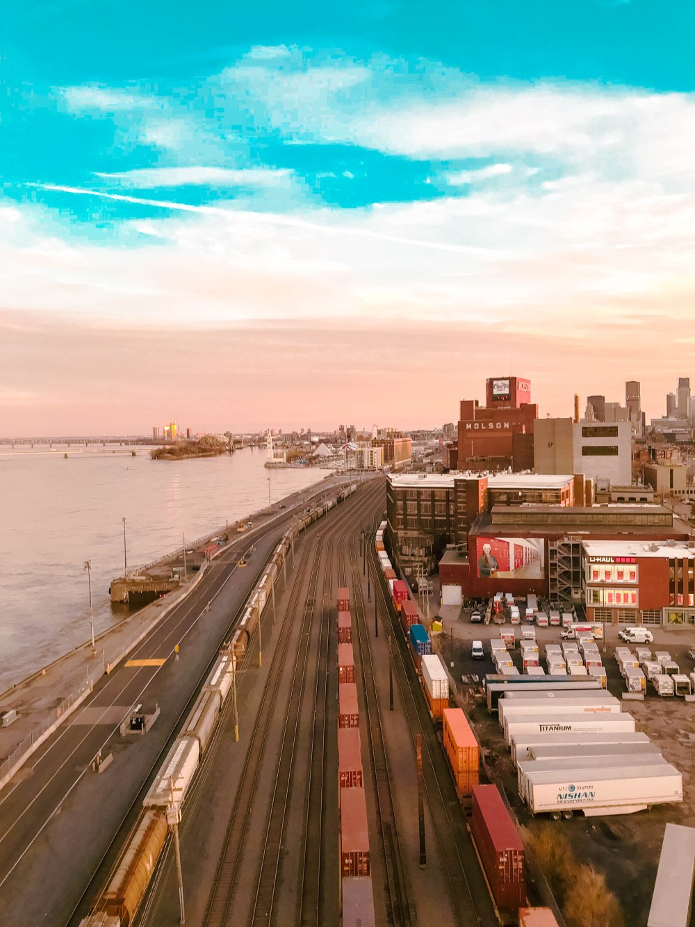 vue depuis le pont Jacques cartier